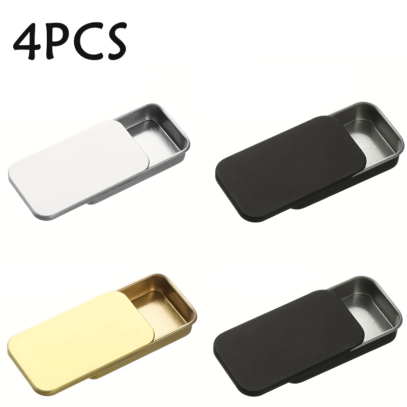Mini Metal Slide Box for Storage, Portable Design